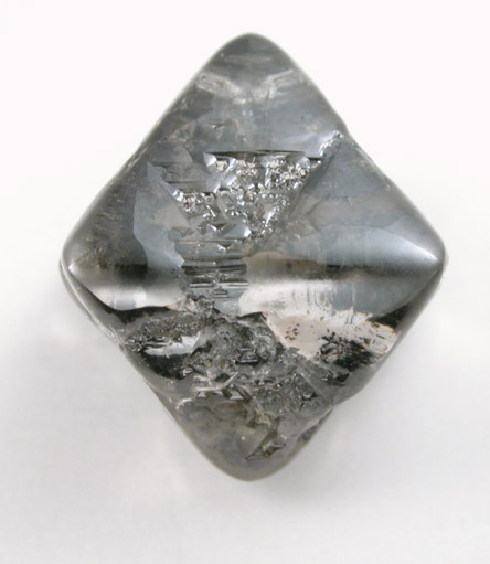 Diamond (7.27 carat gray octahedral crystal) from Argyle Mine, Kimberley, Western Australia, Australia