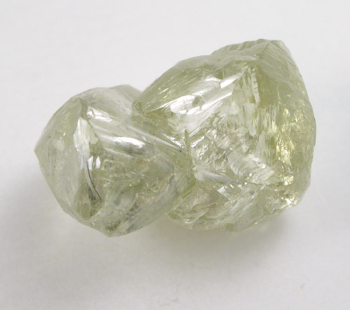 Diamond (2.72 carat yellow intergrown macle and octahedral crystals) from Northern Cape Province, South Africa