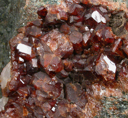 Grossular Garnet with Calcite from Zillertal, Tyrol, Austria