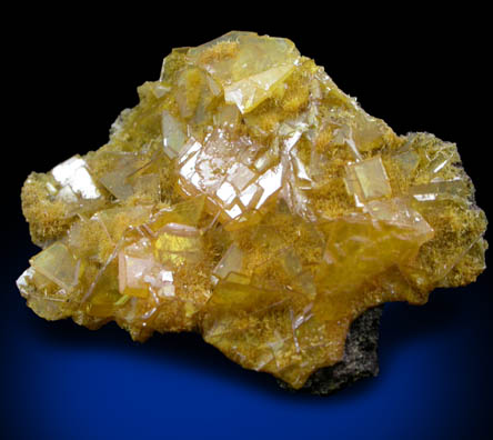 Wulfenite with Mimetite from San Francisco Mine, Cerro Prieto, north of Cucurpe, Sonora, Mexico
