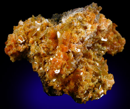 Wulfenite with Mimetite from San Francisco Mine, Cerro Prieto, north of Cucurpe, Sonora, Mexico