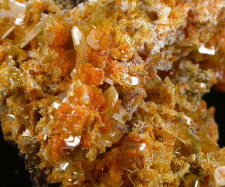 Wulfenite with Mimetite from San Francisco Mine, Cerro Prieto, north of Cucurpe, Sonora, Mexico