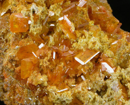 Wulfenite with Mimetite from San Francisco Mine, Cerro Prieto, north of Cucurpe, Sonora, Mexico