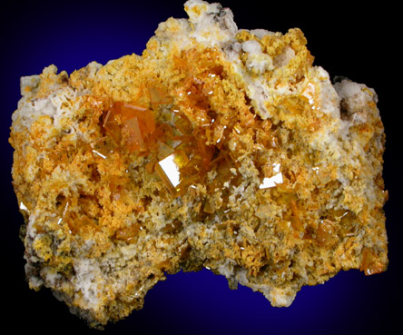 Wulfenite with Mimetite from San Francisco Mine, Cerro Prieto, north of Cucurpe, Sonora, Mexico