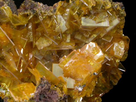 Wulfenite with Mimetite from San Francisco Mine, Cerro Prieto, north of Cucurpe, Sonora, Mexico