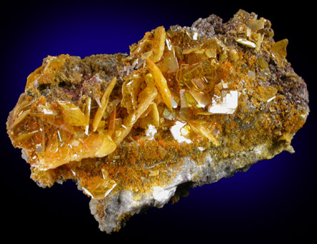 Wulfenite with Mimetite from San Francisco Mine, Cerro Prieto, north of Cucurpe, Sonora, Mexico