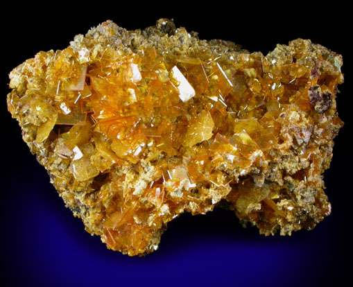 Wulfenite with Mimetite from San Francisco Mine, Cerro Prieto, north of Cucurpe, Sonora, Mexico