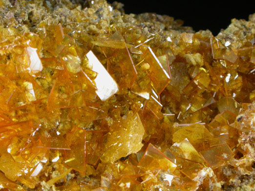 Wulfenite with Mimetite from San Francisco Mine, Cerro Prieto, north of Cucurpe, Sonora, Mexico