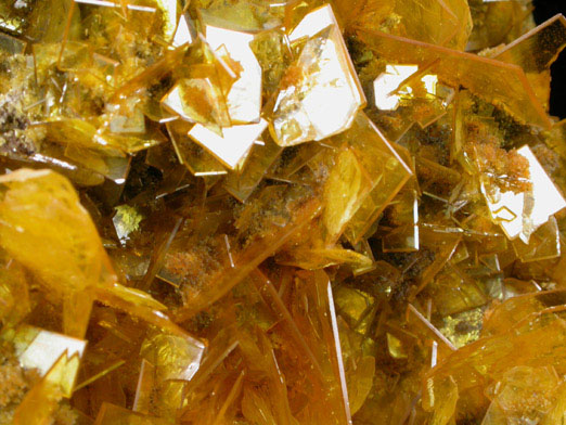 Wulfenite with Mimetite from San Francisco Mine, Cerro Prieto, north of Cucurpe, Sonora, Mexico