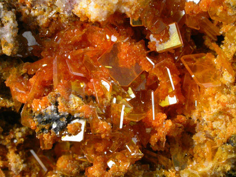 Wulfenite with Mimetite from San Francisco Mine, Cerro Prieto, north of Cucurpe, Sonora, Mexico