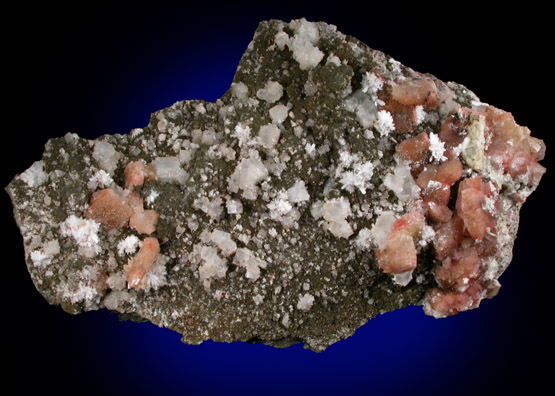 Heulandite-Ca, Calcite Laumontite, Datolite from Prospect Park Quarry, Prospect Park, Passaic County, New Jersey