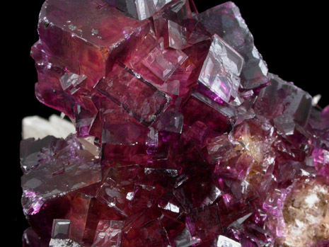 Fluorite with Calcite from Annabel Lee Mine, Harris Creek District, Hardin County, Illinois