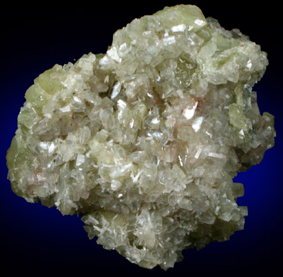 Datolite, Heulandite, Laumontite with casts after Anhydrite from Prospect Park Quarry, Prospect Park, Passaic County, New Jersey