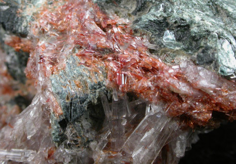 Rutile, Diaspore, Clinochlore from Chester Emery Mines, Hampden County, Massachusetts