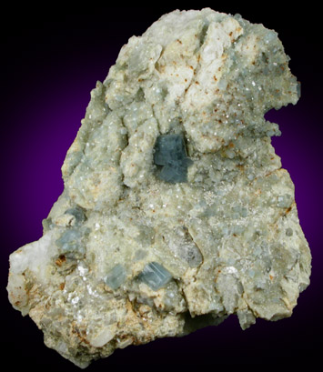 Fluorapatite from Emmons Quarry, southeastern slope of Uncle Tom Mountain,  Greenwood, Oxford County, Maine