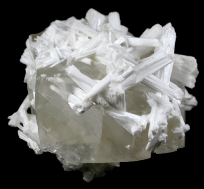 Natrolite and Calcite from Millington Quarry, Bernards Township, Somerset County, New Jersey