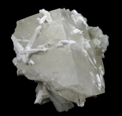 Natrolite and Calcite from Millington Quarry, Bernards Township, Somerset County, New Jersey