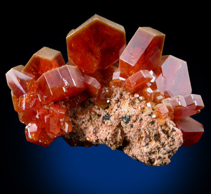 Vanadinite from Mibladen, Haute Moulouya Basin, Zeida-Aouli-Mibladen belt, Midelt Province, Morocco