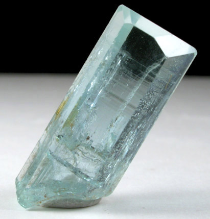 Beryl var. Aquamarine (with 1.33 carat faceted oval gemstone) from Erongo Mountains, 20 km north of Usakos, Namibia