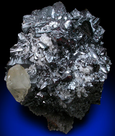 Sphalerite with Calcite from Elmwood Mine, Carthage, Smith County, Tennessee
