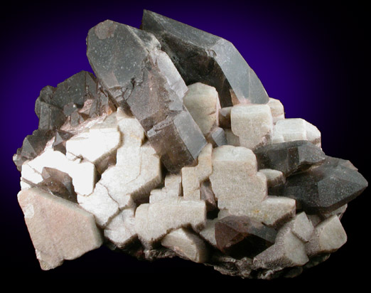 Microcline with Smoky Quartz from Lake George District, Park County, Colorado