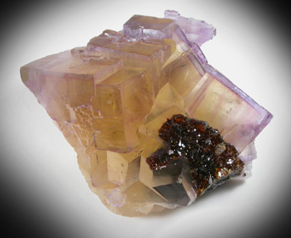 Fluorite with Sphalerite from Cave-in-Rock District, Hardin County, Illinois