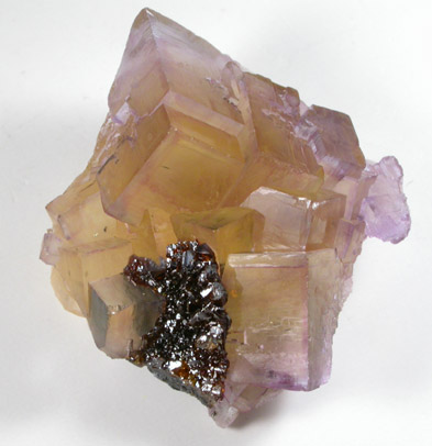 Fluorite with Sphalerite from Cave-in-Rock District, Hardin County, Illinois