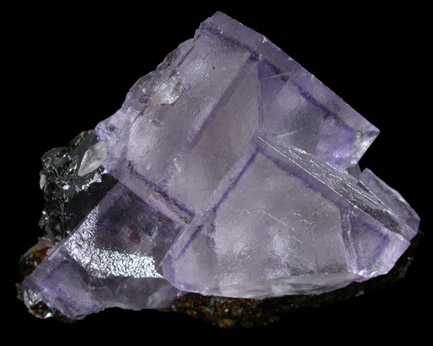 Fluorite with Sphalerite and Calcite from Cave-in-Rock District, Hardin County, Illinois