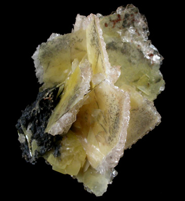 Calcite on Wulfenite from Glove Mine, Santa Rita Mountains, Santa Cruz County, Arizona