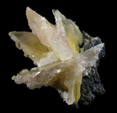 Calcite on Wulfenite from Glove Mine, Santa Rita Mountains, Santa Cruz County, Arizona