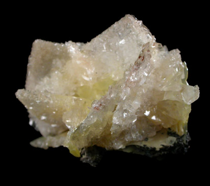 Calcite on Wulfenite from Glove Mine, Santa Rita Mountains, Santa Cruz County, Arizona