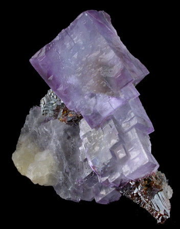 Fluorite with Sphalerite from Cave-in-Rock District, Hardin County, Illinois