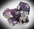 Fluorite with Calcite from Cave-in-Rock District, Hardin County, Illinois
