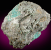 Turquoise with Cassiterite var. Varlamoffite from Bunny Mine, St. Austell, Cornwall, England