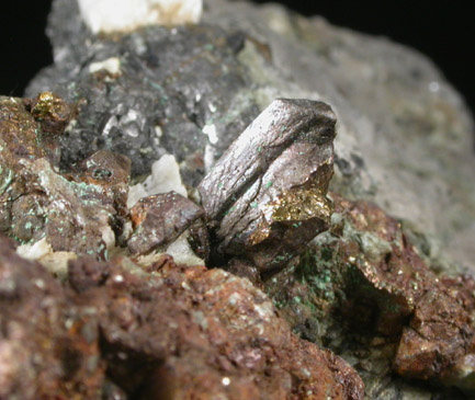 Chalcopyrite, Magnetite, Pyrite, Calcite from French Creek Iron Mines, St. Peters, Chester County, Pennsylvania