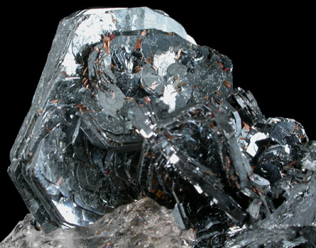 Hematite var. Eisenrose on Quartz from Fibbia, St. Gotthard, Ticino, Switzerland