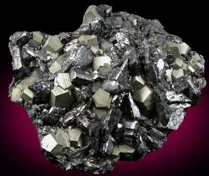 Enargite and Pyrite from Quiruvilca District, Santiago de Chuco Province, La Libertad Department, Peru