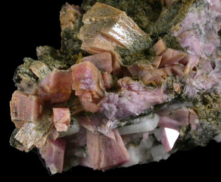 Inesite with Julgoldite from Hale Creek Mine, Trinity County, California