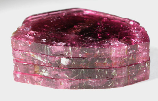 Elbaite var. Rubellite Tourmaline (see 43594-8) from Malchanskoye (Malkhan) pegmatite field, Chitinskaya Oblast', Transbaikalia, Siberia, Russia