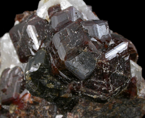 Andradite Garnet with Molybdenite from M.G.L. Tungsten Mine, Nightingale District, Pershing County, Nevada