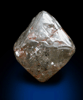 Diamond (5.16 carat brown-gray octahedral crystal) from Bakwanga Mine, Mbuji-Mayi (Miba), Democratic Republic of the Congo