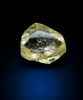 Diamond (0.10 carat fancy-yellow dodecahedral crystal) from Northern Cape Province, South Africa