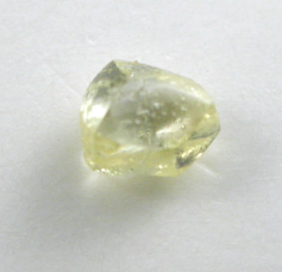 Diamond (0.10 carat fancy-yellow dodecahedral crystal) from Northern Cape Province, South Africa