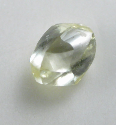 Diamond (0.12 carat fancy-yellow dodecahedral crystal) from Northern Cape Province, South Africa