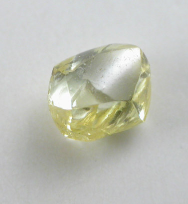 Diamond (0.17 carat fancy-yellow dodecahedral crystal) from Northern Cape Province, South Africa