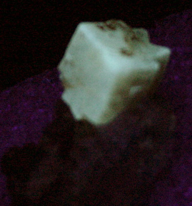 Fluorite on Calcite from Pint's Quarry, Raymond, Black Hawk County, Iowa