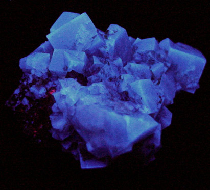 Fluorite (twinned crystals) with Galena from Rogerley Mine, Weardale, County Durham, England