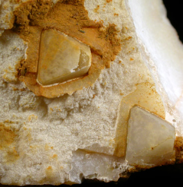 Quartz pseudomorphs after Fluorite from Wheal Mary Ann, Menheniot, Liskeard District, Cornwall, England