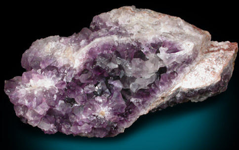Quartz var. Amethyst from Ballowal Cliff Mine, St. Just, Cornwall, England
