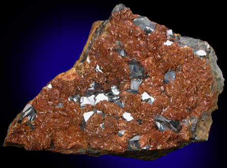 Siderite on Sphalerite from Force Crag Mine, Braithwaite District, Cumbria, England